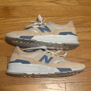 New Balance 997H Baby Pink and Blue Sneakers
